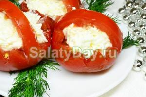 Закусочные помидоры за сутки с чесноком и луком Как приготовить закуску из помидоров